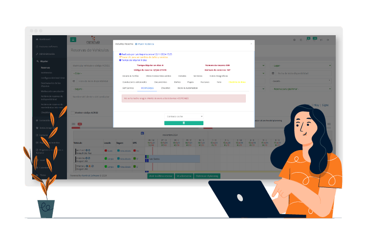 Hospedajes software alquiler vehiculos
